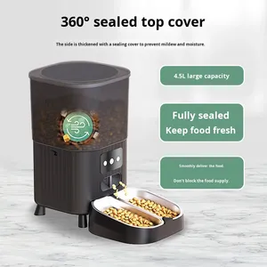 Comedero Automático <span class=keywords><strong>para</strong></span> Mascotas, 4.5L de Gran Capacidad, Inteligente, con Voz, WIFI, Modelo Desmontable <span class=keywords><strong>para</strong></span> <span class=keywords><strong>Perros</strong></span> y Gatos - Product Image 4