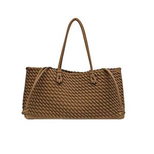 Nouvel Arrivage Tendance : Sac Fourre-Tout en PU Tressé pour le Quotidien, Grande Capacité, Style Polyvalent, Sacs Mère-Enfant Été-Automne - Product Image 4