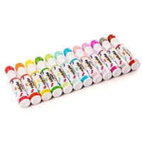 Marqueur à points lavable, faible MOQ, directement de l'usine, personnalisable, encre non toxique 40 ml, marqueur graffiti pour enfants 3+, dessin, lot de 12, coffret cadeau