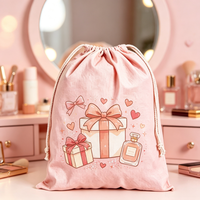 Sac à cordon en toile à motif de dessin animé imprimé sur mesure, design écologique et recyclable, léger, pour le sport et le rangement extérieur