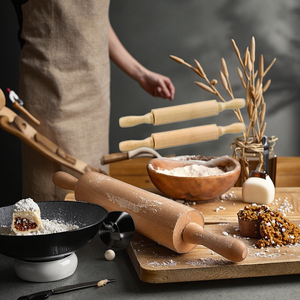 6 gói 8 inch mini Gỗ cán <span class=keywords><strong>pin</strong></span> cho trẻ em nghệ thuật crafting Baking Cookie bột cho chơi Doh tuyệt vời cho bánh ngọt bảng & đất sét làm việc - Product Image 5