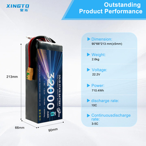 Batería de Estado Sólido 22000mAh 32000Ahm Btry Drone <span class=keywords><strong>28000</strong></span> Mah Tatti Libo Batería Dron Celda de Litio Ion Pouch 6S 22.2V 27000 Ahm - Product Image 2