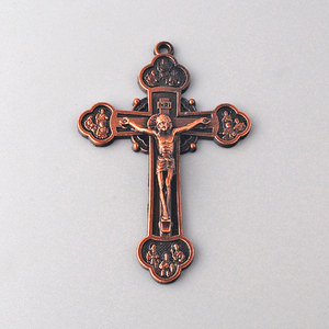 Pendentif en métal cuivre antique avec les douze apôtres ACR040 pour la fabrication de chapelets et de porte-clés - Product Image 4