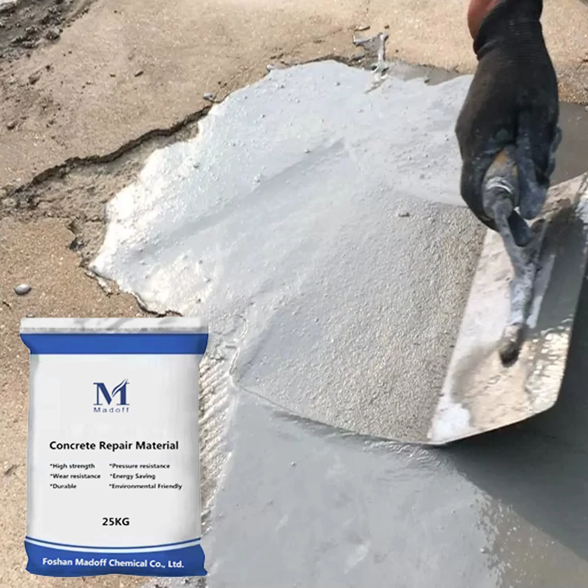Materiali per pavimenti per riparazioni in calcestruzzo materiali per verniciatura a polvere ad alta resistenza per pavimenti