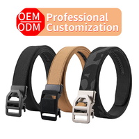 Ceinture tactique à dégagement rapide pour hommes, ceinture de style tendance pour les activités de plein air et la pêche, largeur de 1,38 pouces, longueur de 70 à 170 cm