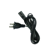 Câble d'alimentation CA avec fiche VDE EU 2 broches et prise femelle IEC C7 (figure 8), conducteur en cuivre, isolation PVC, 16A
