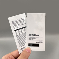 Sachet personnalisé imprimé pour échantillons de shampoing, crème, lotion, parfum, liquides cosmétiques, produits de soin et nettoyants visage