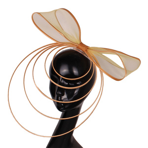 Tùy chỉnh thực hiện phụ nữ mới sinamay fascinator đám cưới hat Derby bên hat Nhà thờ KENTUCKY Ascot Mũ cô dâu Headband fascinator - Product Image 3