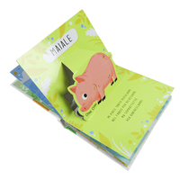 Livre pop-up sur le thème des animaux avec des éléments mobiles, jouet éducatif pour les enfants de 3 à 5 ans