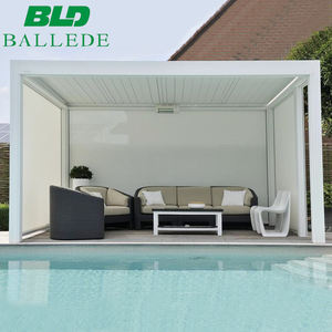 <span class=keywords><strong>Pergola</strong></span> bio réglable à fermeture éclair, bâche à toit rainuré, bio-écologique - Product Image 5