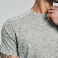 Camiseta de Hombre de Marca Privada, Logotipo Personalizado, Lisa, para Gimnasio, Entrenamiento, Ejercicio