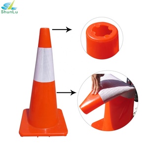 Cône de signalisation routière mini en PVC de 28 pouces, 700 cônes de signalisation routière, produit d'alerte routière - Product Image 5