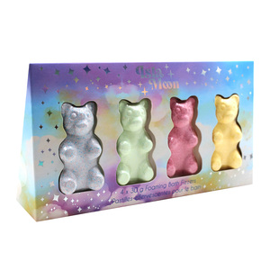 OEM Private Label <b>Cute</b> <b>Bear</b> Bath Bombs Custom Shape Gift Box Soda Salt Natural Organic Relaxing Fresh Fragrant Bubble Bath Kids - Product Image 5
