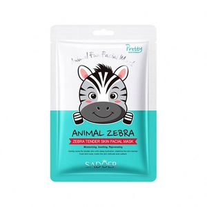 Mascarilla Facial Rejuvenecedora con Diseño <span class=keywords><strong>de</strong></span> Cebra <span class=keywords><strong>de</strong></span> Dibujos Animados, Marca Privada Dry Z SADOER, 25mL, Hidratante, Humectante, Alivia la Sequedad - Product Image 1
