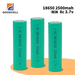 GOODCELL disesuaikan baterai Lithium <span class=keywords><strong>3</strong></span>.7v 18650 2500mah 8c AA baterai Alkaline dapat dirakit silinder Ion litium grosir - Product Image 2