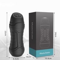 Jouet sexuel masculin, masturbateur automatique avec 10 modes de vibration et d'aspiration, pompe à pénis, stimulateur de poche avec texture 3D