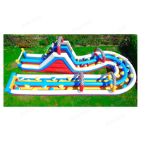 Camo Gonflable Militaires Obstacle Course Boot Camp Camouflage Défis pour les Jeux de Team Building
