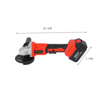Nouvelle mini-meuleuse d'angle portative sans balais à batterie lithium rechargeable, interrupteur à glissière, qualité industrielle, disque de meulage de 4 1/2 pouces, 3,0 Ah