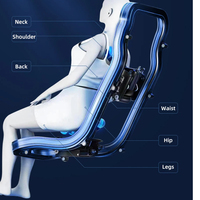 Fauteuil de massage électrique GUOHENG de luxe à gravité zéro avec rail SL, massage IA, fauteuil inclinable pour massage corporel complet et étirement lombaire 3D