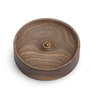 Porta incienso de madera de nogal simple y creativo, portainciertos, portainciertos para ceremonia del té Zen, quemador de incienso para interiores, incienso - Product Image 5