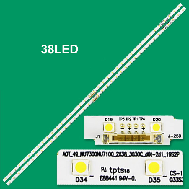 Samsung Applicable SKD Kits and Parts Light Bar UE49NU7140 7100 LCD TV Backlight Strip NU7300 NU7100 2X38 3030C