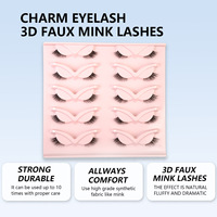 Demi-cils occidentaux et du Moyen-Orient, bande transparente, effet œil de chat, allongement de l'angle extérieur, volumineux