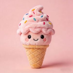 OEM/ODM Muñeco de Peluche de Helado Súper Lindo Personalizado, Productos Periféricos para Tiendas de Postres, Publicidad y Promoción - Product Image 2
