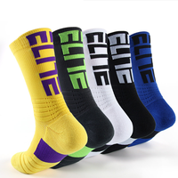 Chaussettes de Sport Athlétiques à Amorti Performance et Fond en Éponge Super Élite pour Basket-ball, Mi-Mollet pour Hommes et Femmes