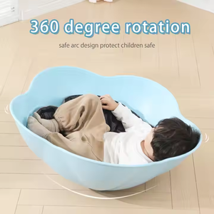 Silla de entrenamiento de integración sensorial con forma de flor interesante, balancín giratorio para mejorar el equilibrio, producto deportivo y de entretenimiento - Product Image 4