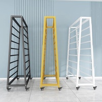 Présentoir mobile en tissu Étagère de rangement pour nappes en tissu Étagère de présentation d'échantillons
