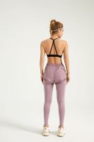 Ropa de Yoga con Estilo y Color Personalizados, Marca Privada OEM, Leggings de Cintura Media Elástica, Elásticos en Cuatro Direcciones, Secado Rápido, Antibacterianos |   Diseños Rápidos