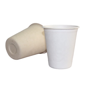 Taza Biodegradable de pulpa de <span class=keywords><strong>caña</strong></span> de azúcar, taza desechable de 8, 12 y 16oz, para zumo y café - Product Image 2