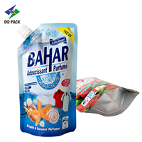 Détergent à lessive liquide imperméable, sachet en plastique Doypack avec bec verseur, emballage en sachet debout