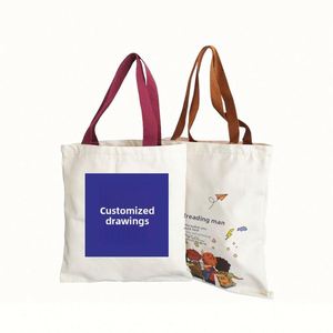 Wholesale Custom Large Capacity Canvas Beach <b>Tote</b> Bag Cotton Handle Personalized Logo for Women for Fans Party Event Business - Product Image 1