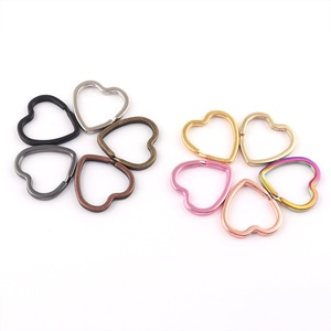 New Kim Loại Hình Trái Tim Vòng Chìa Khóa Bảo Vệ Môi Trường Sơn Hình Dạng Đặc Biệt Phụ Kiện Tự Làm Mặt Dây Chuyền Móc Chìa Khóa - Product Image 4