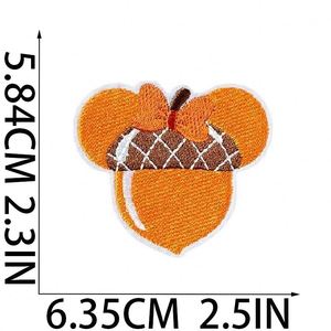 Iron on Embroidered Festive Elements Cute Cartoon Mouse Head Duck Patch for Clothing <b>Hat</b> <b>Bag</b> Decoration - Product Image 5