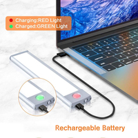 Luminaire de placard en aluminium rechargeable par batterie sans fil, détecteur de mouvement magnétique automatique pour la cuisine