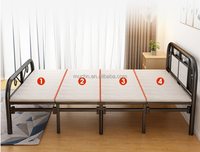 Lit pliant en métal de haute qualité pas cher lit simple avec matelas facile pratique confortable lit en métal