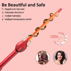 Fer à friser en céramique PTC Heater <span class=keywords><strong>avec</strong></span> <span class=keywords><strong>boucle</strong></span> de suspension pivotante à 360 ° <span class=keywords><strong>avec</strong></span> écran LED - Product Image 4