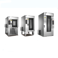 Contrôle PLC meilleur prix haut standard mini petit 5/10/15 plateaux gaz ou électrique four à grille rotatif pour boulangerie