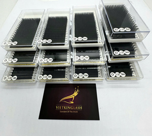 Extensions de cils en faux vison cachemire noir mat volumineux et soyeux, plateaux de cils en cachemire, 12 lignes, 16 lignes, pas cher - Product Image 5