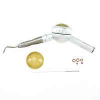 Pièce à main de polissage dentaire à jet d'air certifiée CE, argent/blanc, Classe I, compatible avec les accouplements B2/M4 Bien Siro