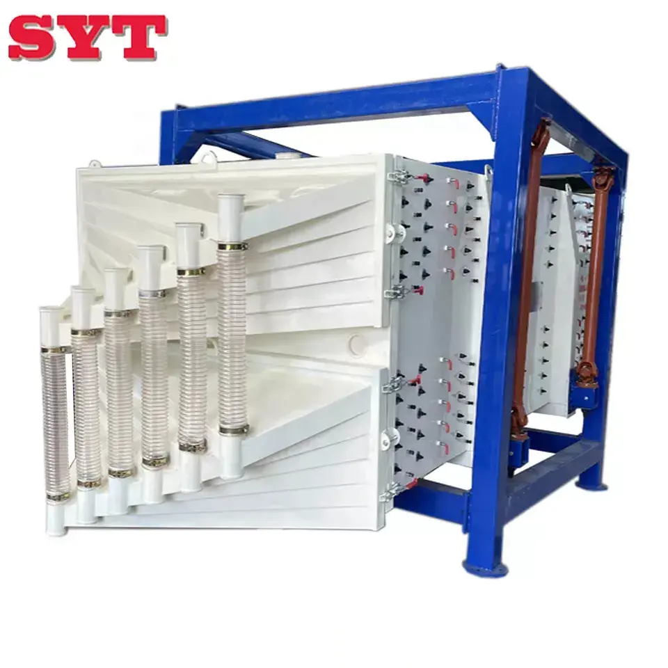 Large Output Rectangular Vibrating Screen Sifter Vibratory Sand Sieving Machine for Sand Wollastonite Powder Limestone