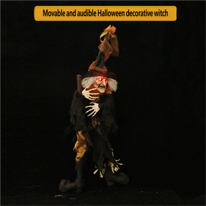 Decorazione di Halloween: Fantasma Luminoso Sospeso, <span class=keywords><strong>Scopa</strong></span> Volante della <span class=keywords><strong>Strega</strong></span>, <span class=keywords><strong>Strega</strong></span> in Piedi con <span class=keywords><strong>Scopa</strong></span> Oscillante, Oggetto Decorativo Elettrico Attivato <span class=keywords><strong>da</strong></span> Voce - Product Image 5