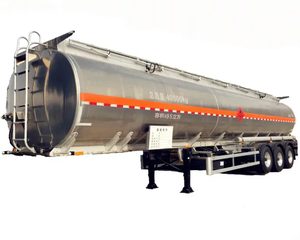 Nouveau ou d'Occasion, en Acier Inoxydable ou Alliage d'Aluminium, <span class=keywords><strong>Citerne</strong></span> à Essence Semi-Remorque de 40 000 à 60 000 <span class=keywords><strong>Litres</strong></span> à 4 Essieux, Pneus 12r22.5, Camion à Huile Manuel 6x4, Vente - Product Image 1