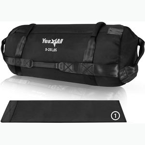 Bolsa de Arena para Entrenamiento de Alta Resistencia, Muestra Gratuita, 7 Asas Multiposicionales - Color Verde Militar/Negro/Camuflaje - Product Image 1