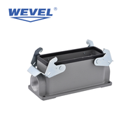 Connecteur robuste étanche IP65, insert de prise aviation rectangulaire, coque en aluminium, divers modèles de broches, CE RoHS