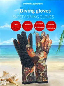 Gants de combinaison en néoprène Superfit 5mm pour les sports nautiques et les gants de plongée <span class=keywords><strong>Seaskin</strong></span> - Product Image 3