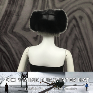 <span class=keywords><strong>IRELIA</strong></span> Chapeaux en fourrure de renard grande taille Pompon en fourrure de renard Chapeau d'hiver en tricot unisexe Chaud - Product Image 2