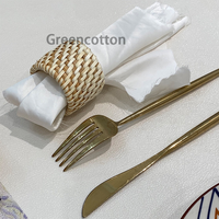 Anneau de serviette en lianes naturelles avec logo personnalisé, style nordique simple, fait main, pour restaurant, anneau de serviette en papier, anneau de serviette